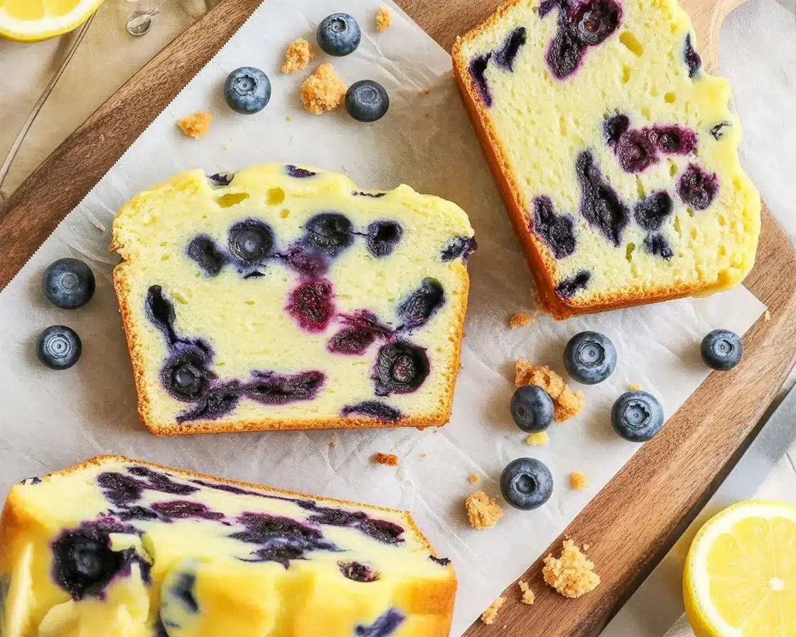 Deliciously Moist Lemon Blueberry Ricotta Loaf Cake Recipe
