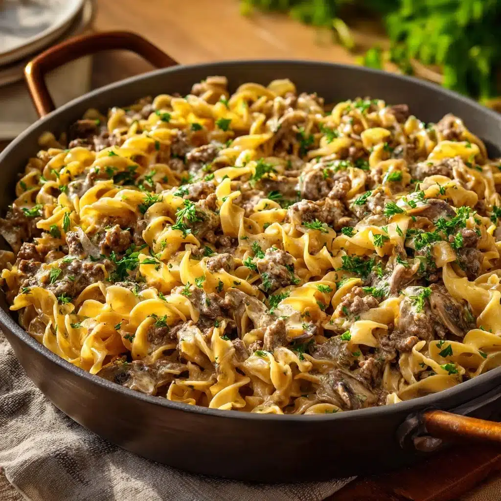 Easy Ground Beef Stroganoff