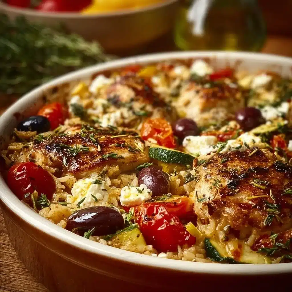 Greek Casserole with Chicken and Veggies