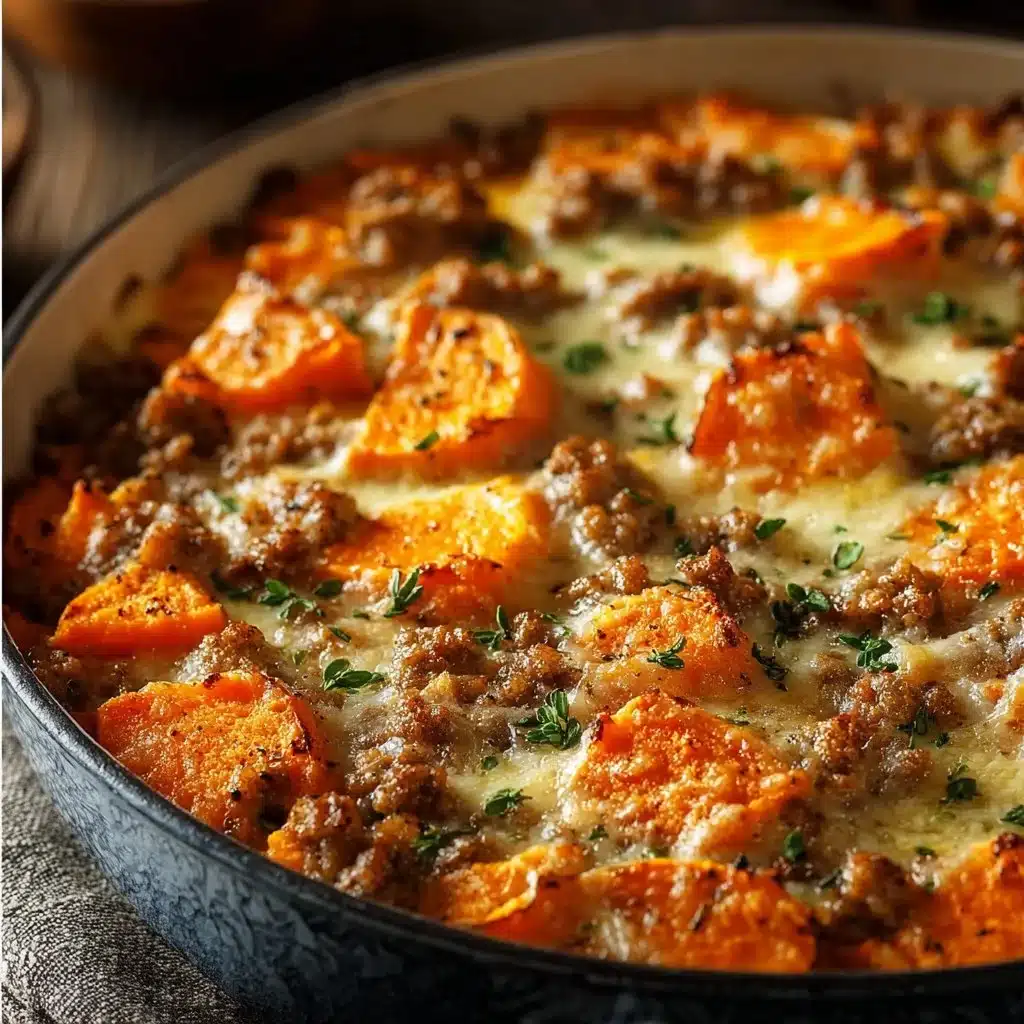 Ground Turkey Sweet Potato Bake