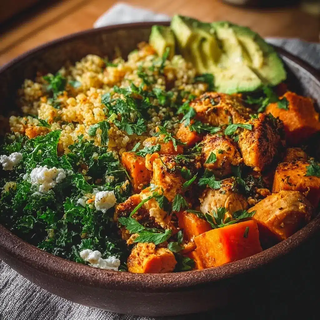 Healthy Chicken & Sweet Potato Rice Bowl