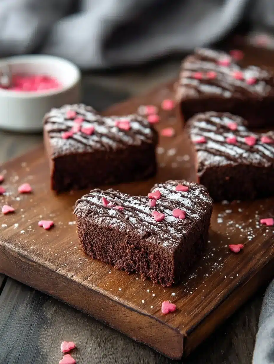 Heart Shaped Brownies Recipe
