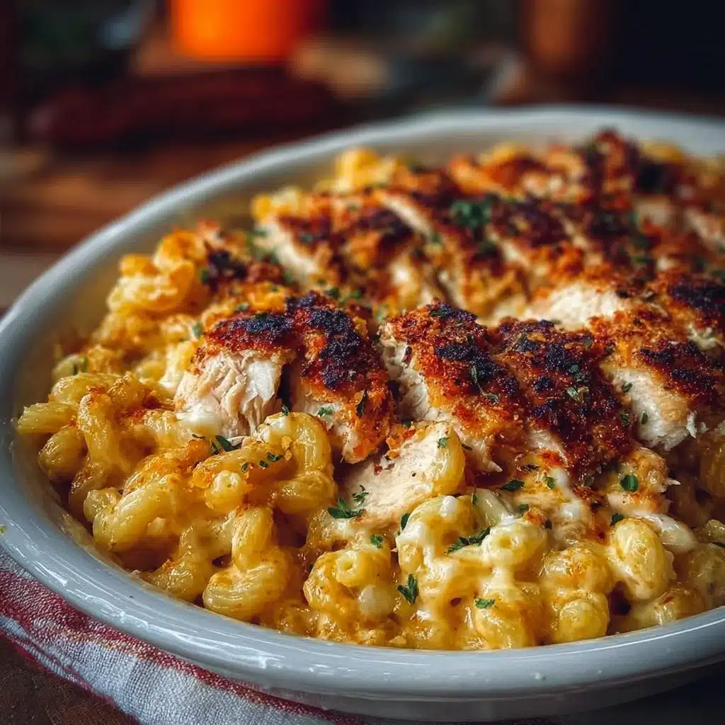 High-Protein Honey BBQ Chicken Mac and Cheese