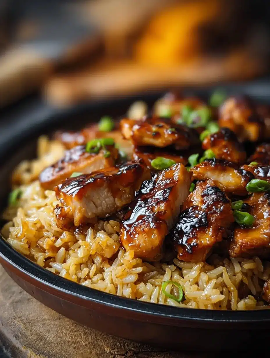 Honey BBQ Chicken Rice