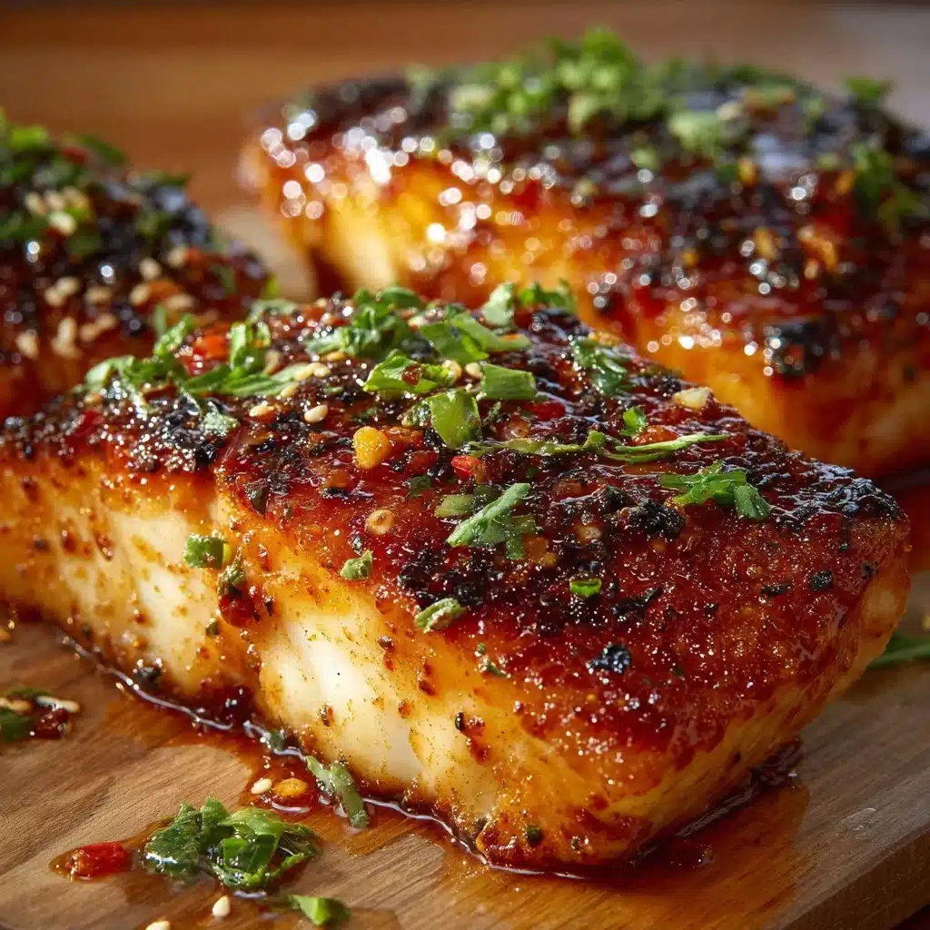 Honey Sriracha Glazed Baked Cod