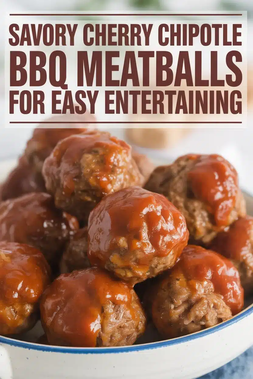 Cherry Chipotle BBQ Meatballs