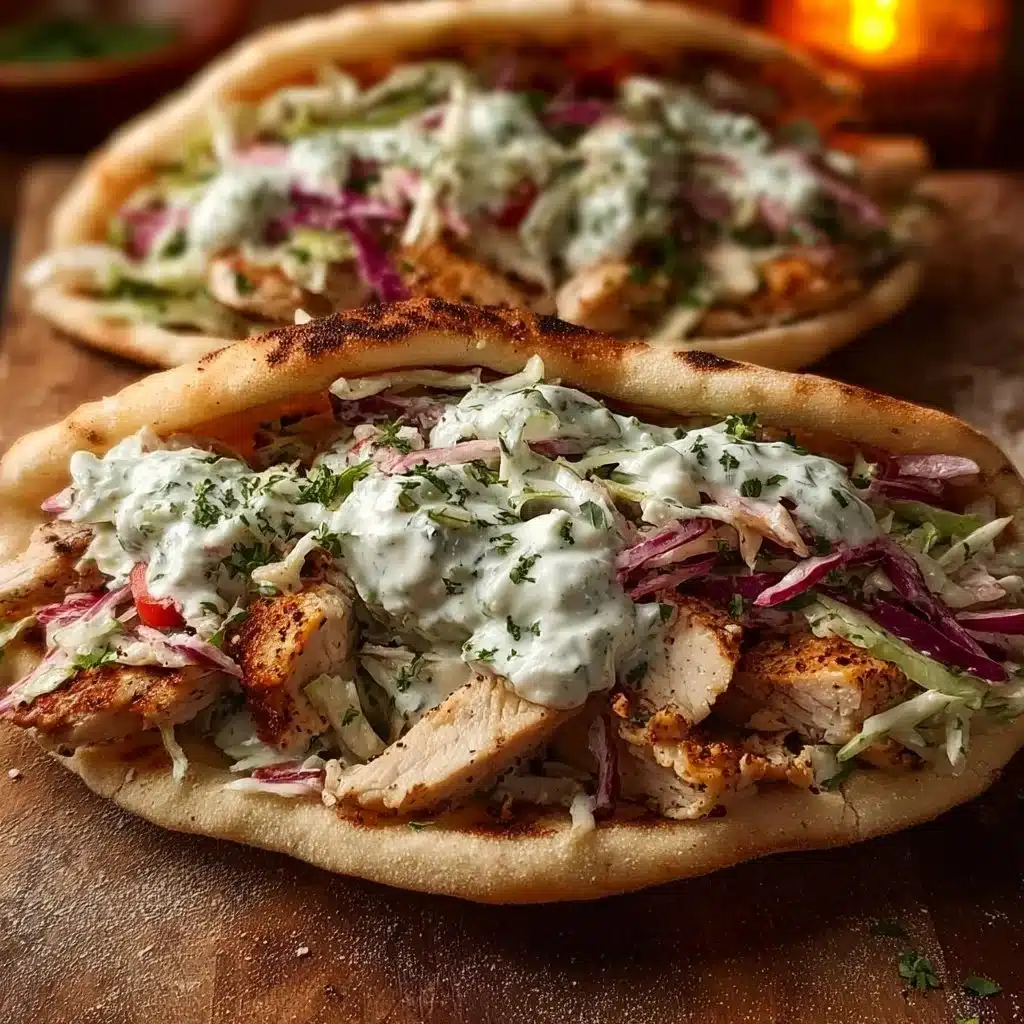 Sheet Pan Chicken Pitas with Fresh Herb Ranch Slaw
