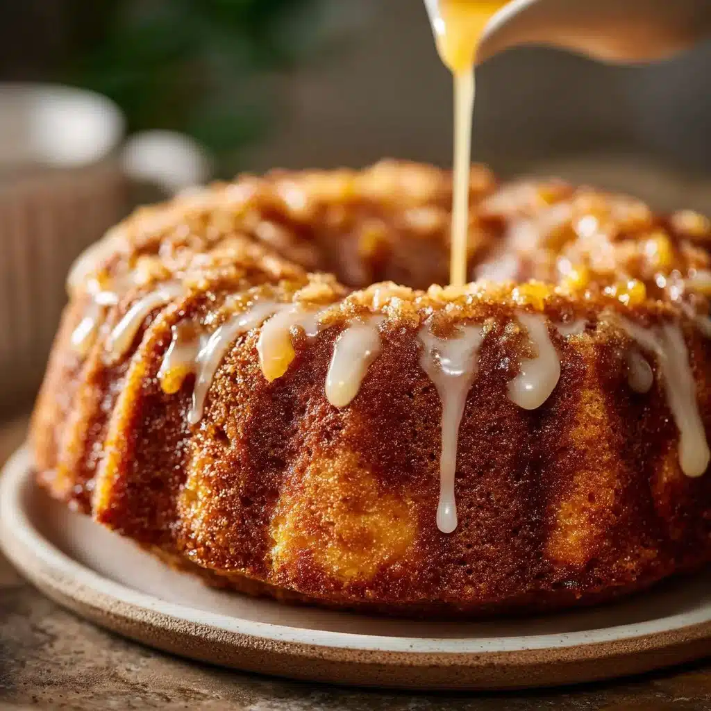 Southern Peach Cobbler Bundt Cake