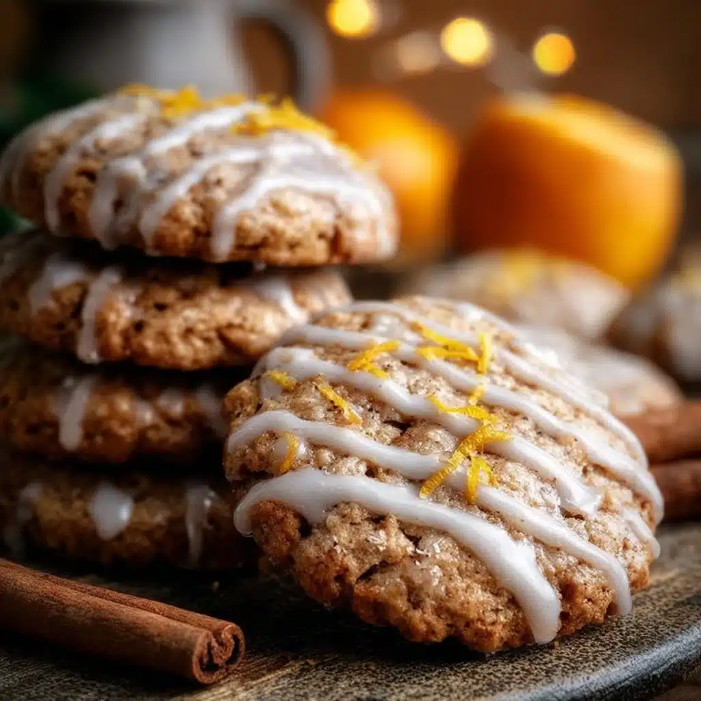 Spiced Orange Clove Cookies with Zesty Glaze
