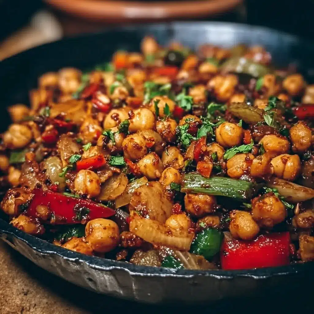 Spicy Chickpea Stir-Fry: Quick, Flavor-Packed Vegan Delight