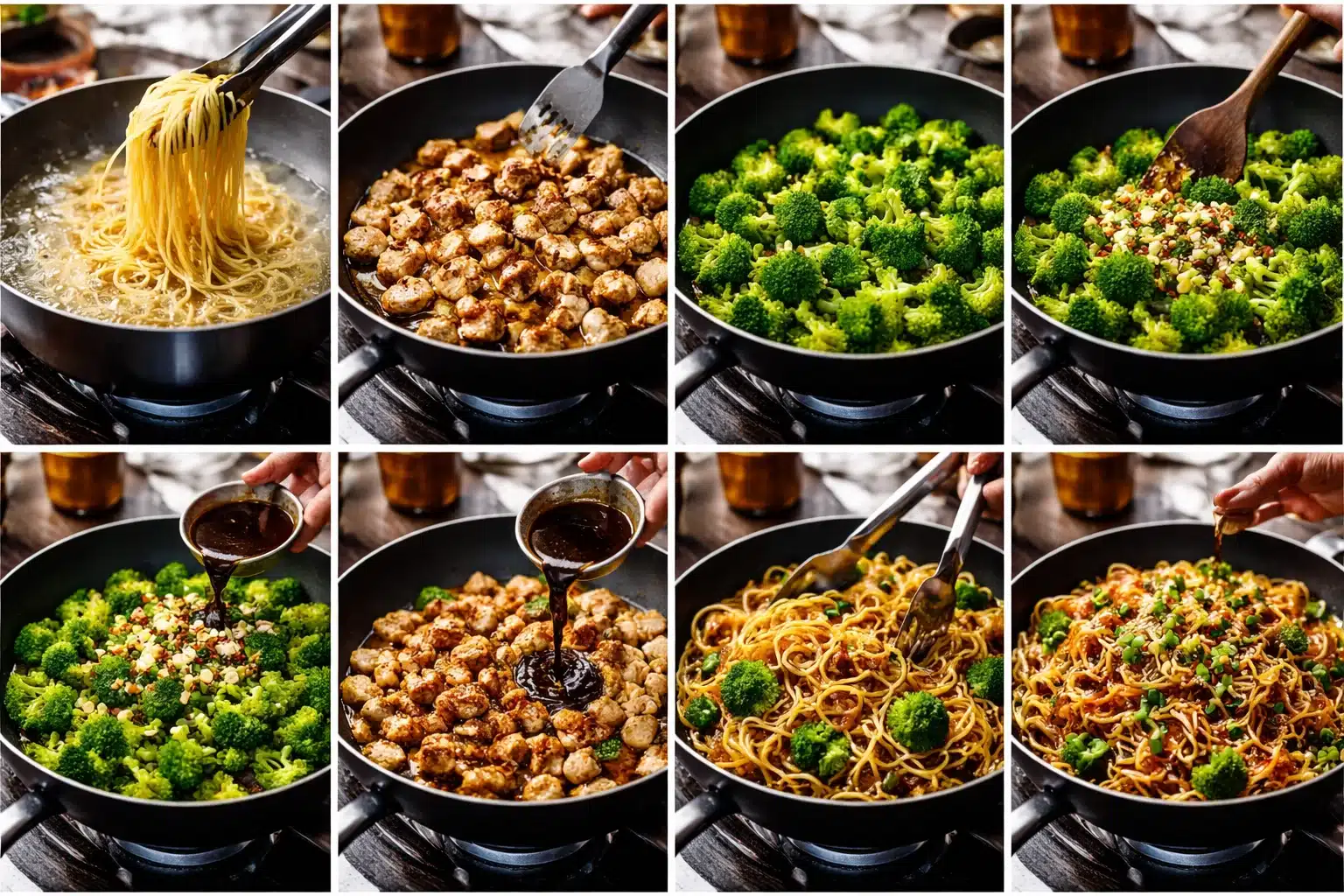 Spicy Garlic Chicken and Broccoli Noodle Bowls You&rsquo;ll Love