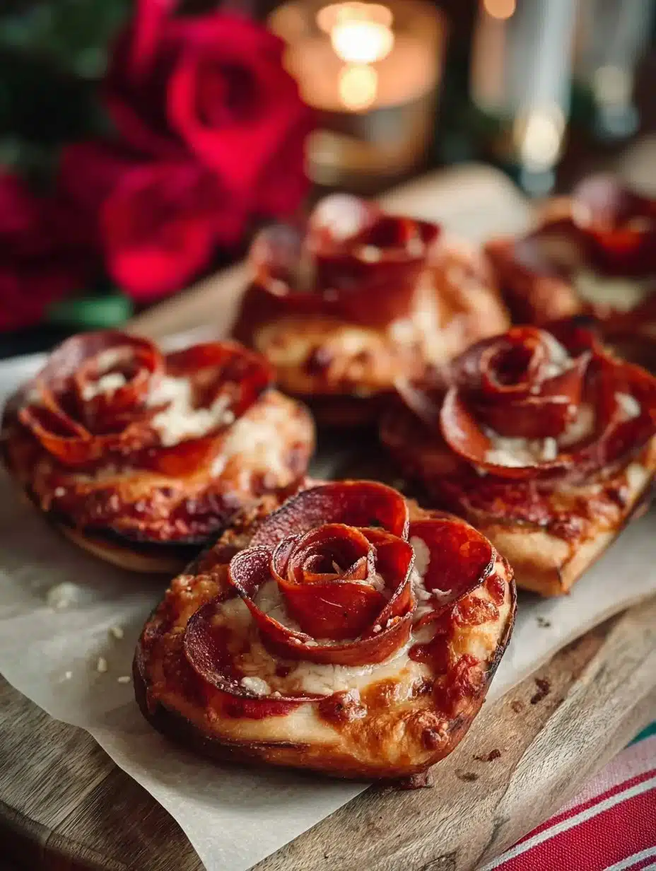 Valentine's Day Pizza Roses
