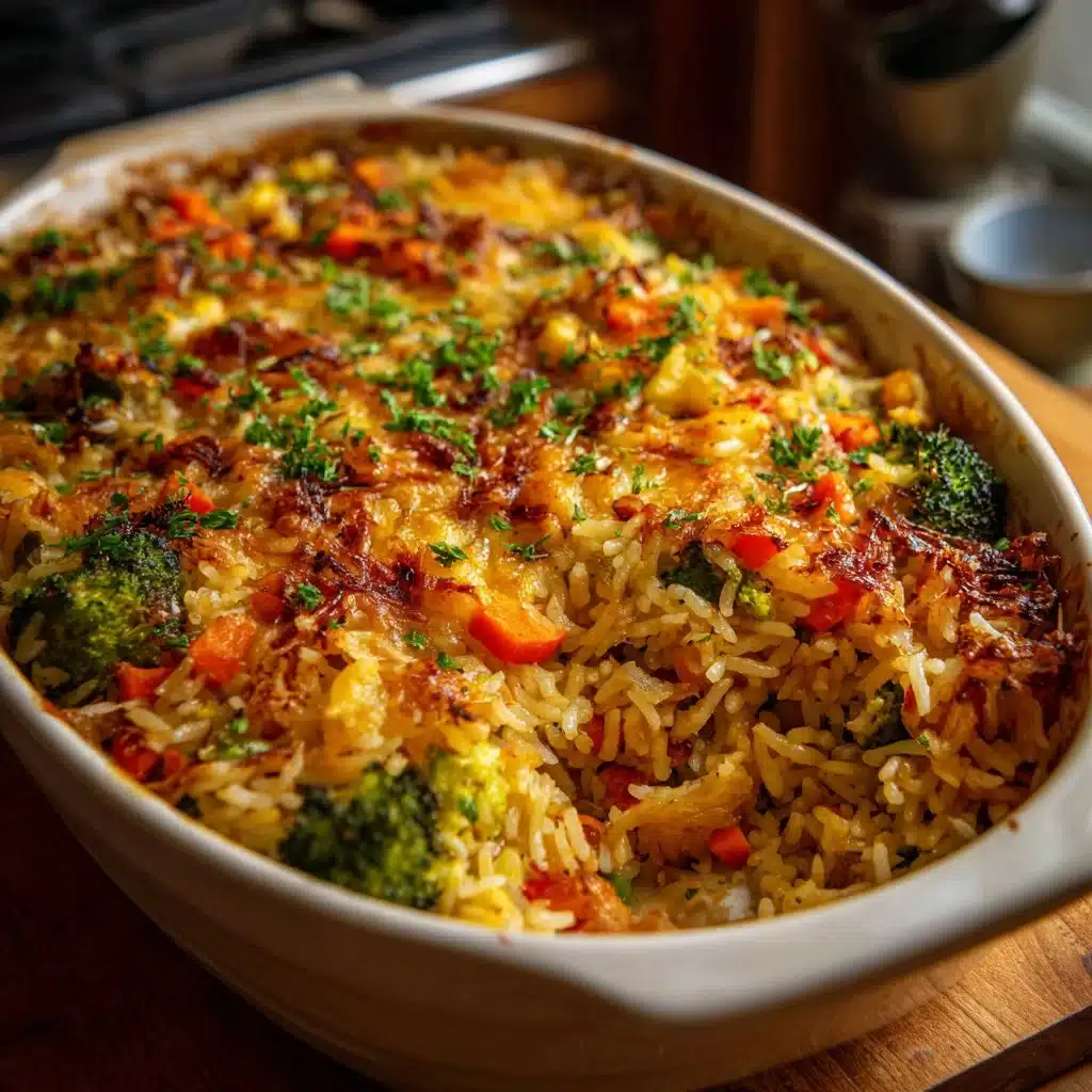 Irresistible 30-Minute Fast Veggie Rice Bake Recipe
