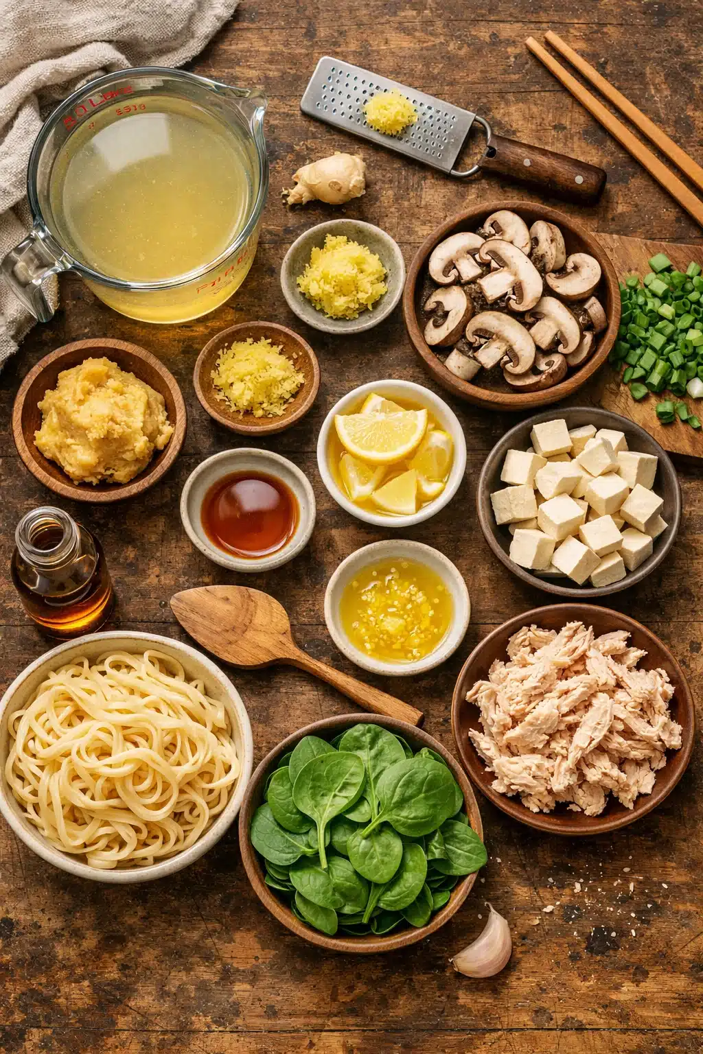 Anti-Inflammatory Miso Ginger Broth with Lemon