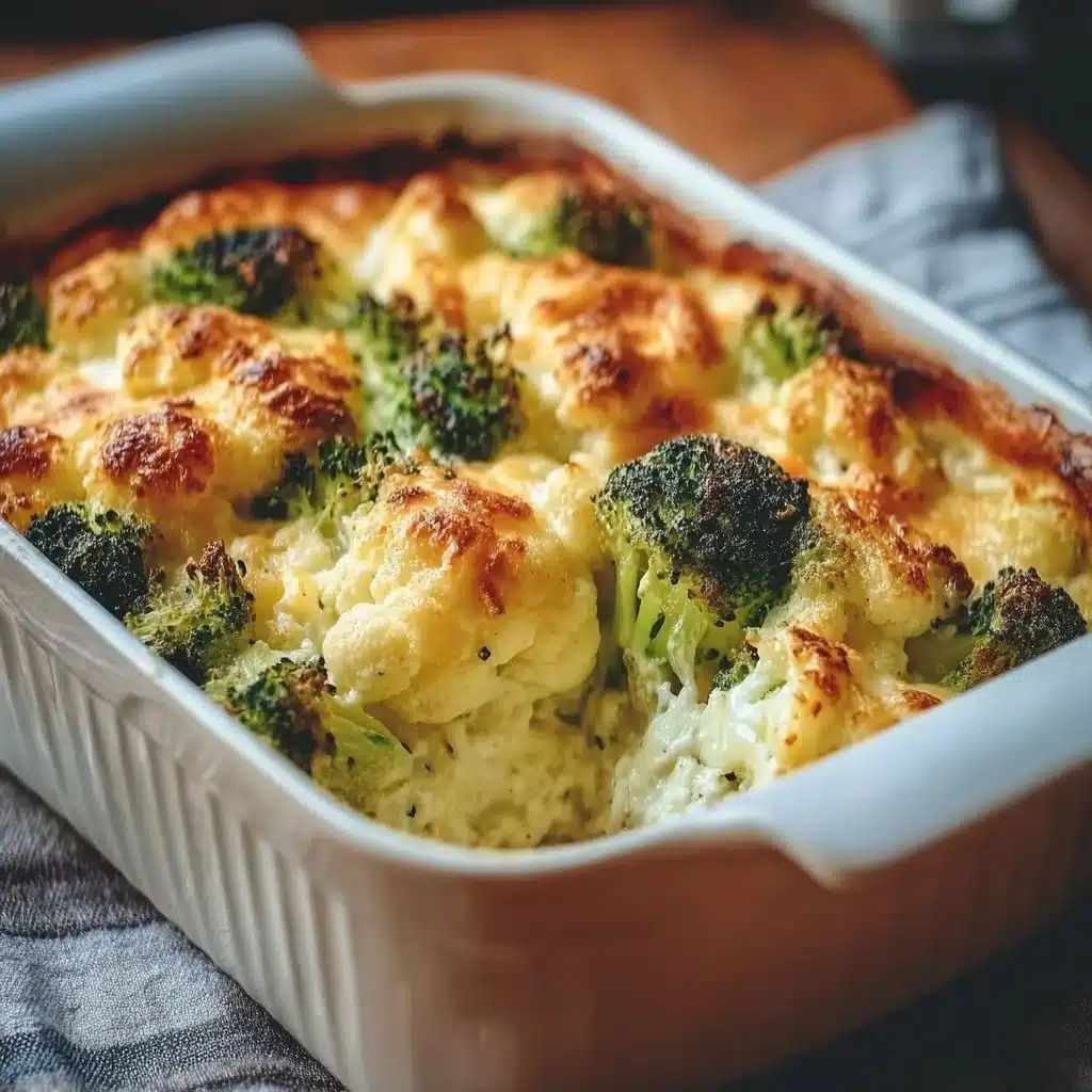 Delicious Broccoli and Cauliflower Cottage Cheese Bake Recipe