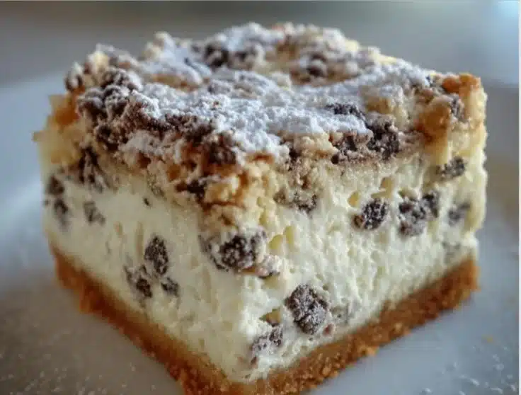 Cannoli Cheesecake Bars