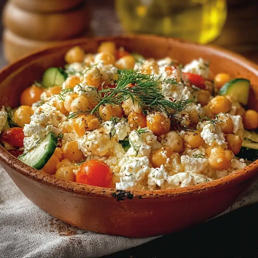 Cottage Cheese and Chickpeas Salad