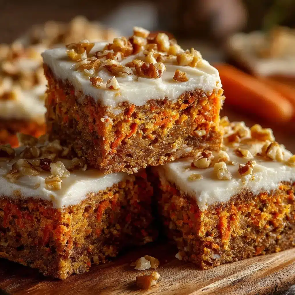 Cottage Cheese Carrot Cake Bars