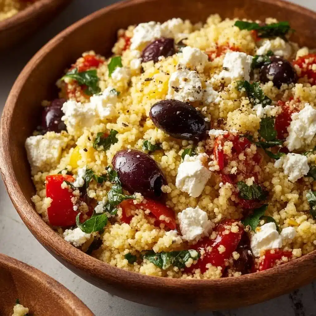 Couscous Olive Feta Salad