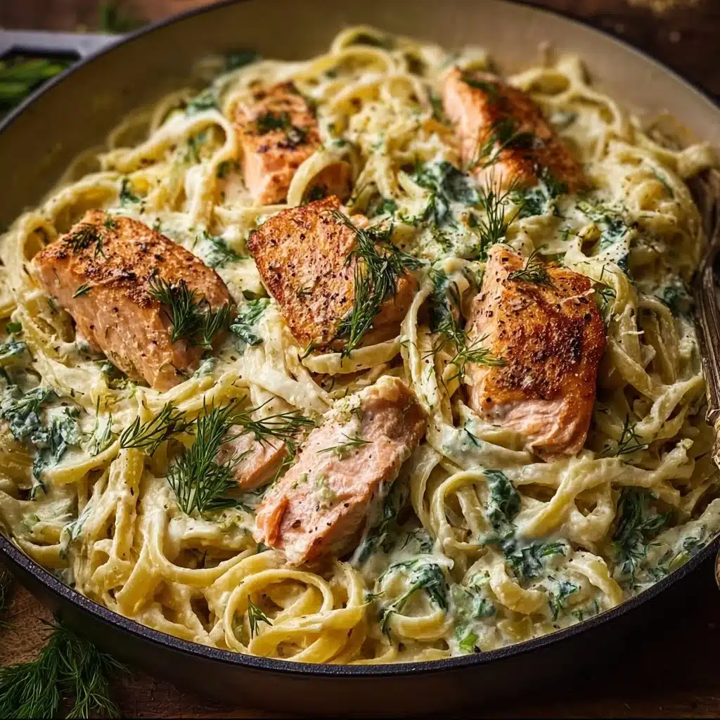 Creamy Dill Salmon Pasta