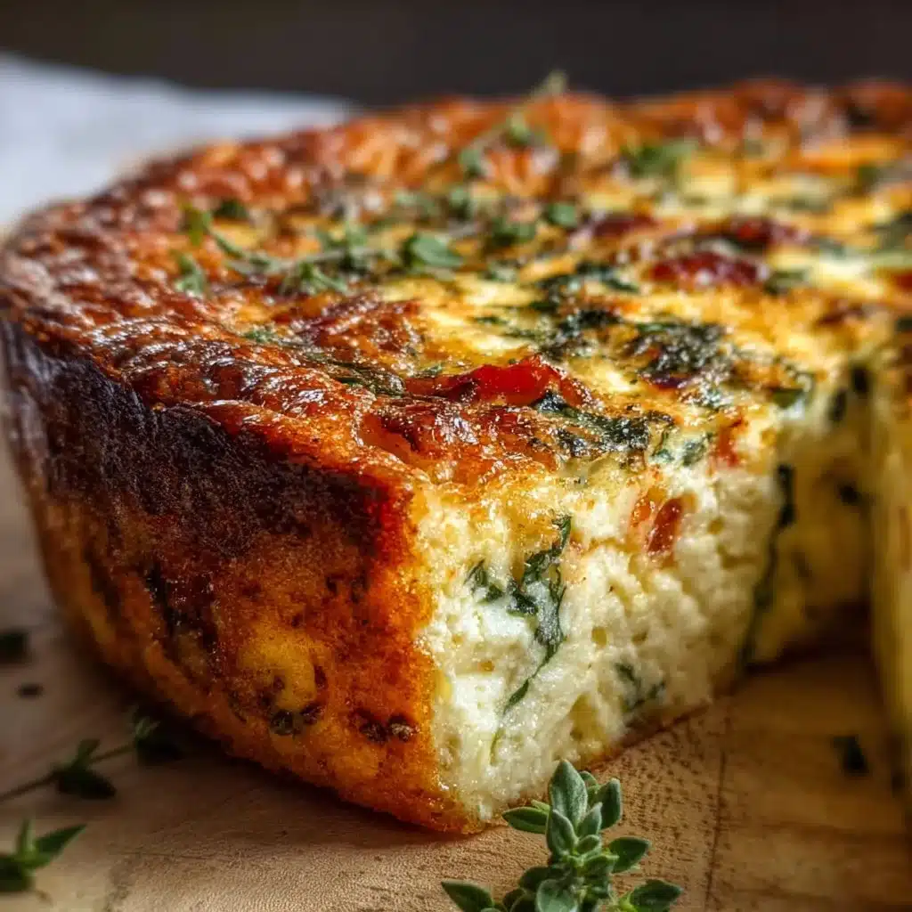 Cottage Cheese Crustless Quiche