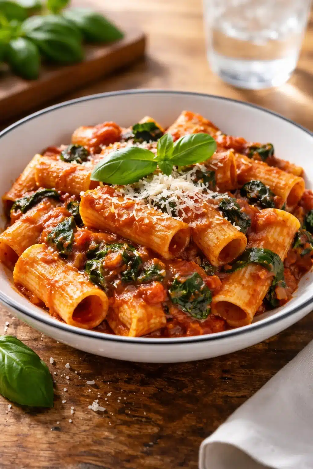 Baked Ziti with Ricotta and Mozzarella