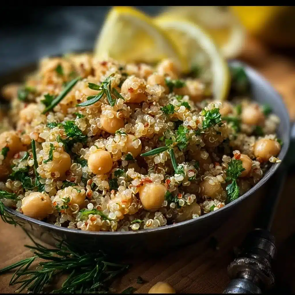 Lemon Herb Quinoa with Chickpeas