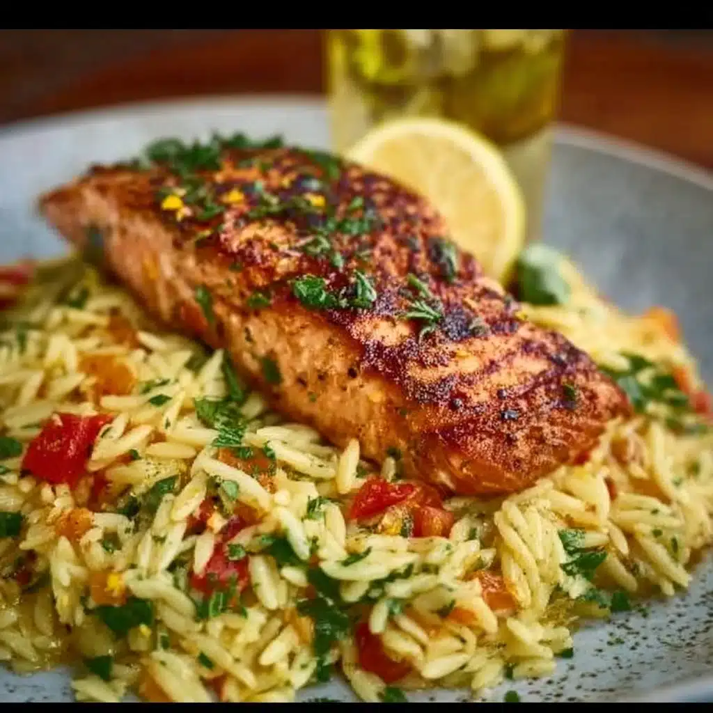 Delicious Lemon Orzo and Salmon: A Flavorful Feast