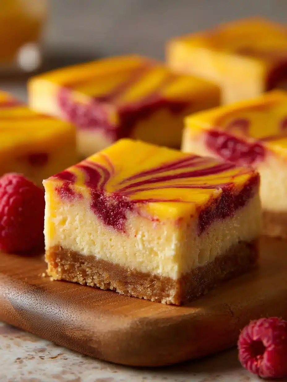 Mango Bars with Raspberry Swirl Recipe
