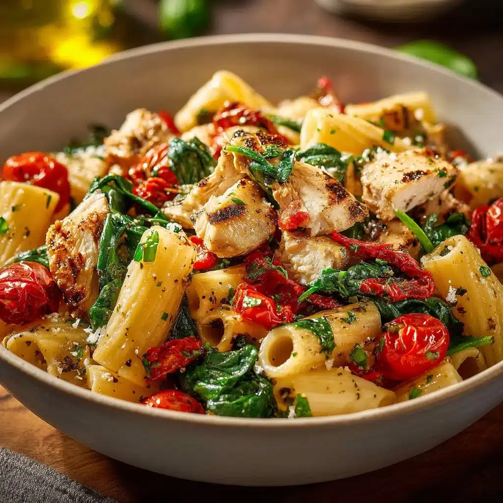 Mediterranean Chicken Pasta Salad