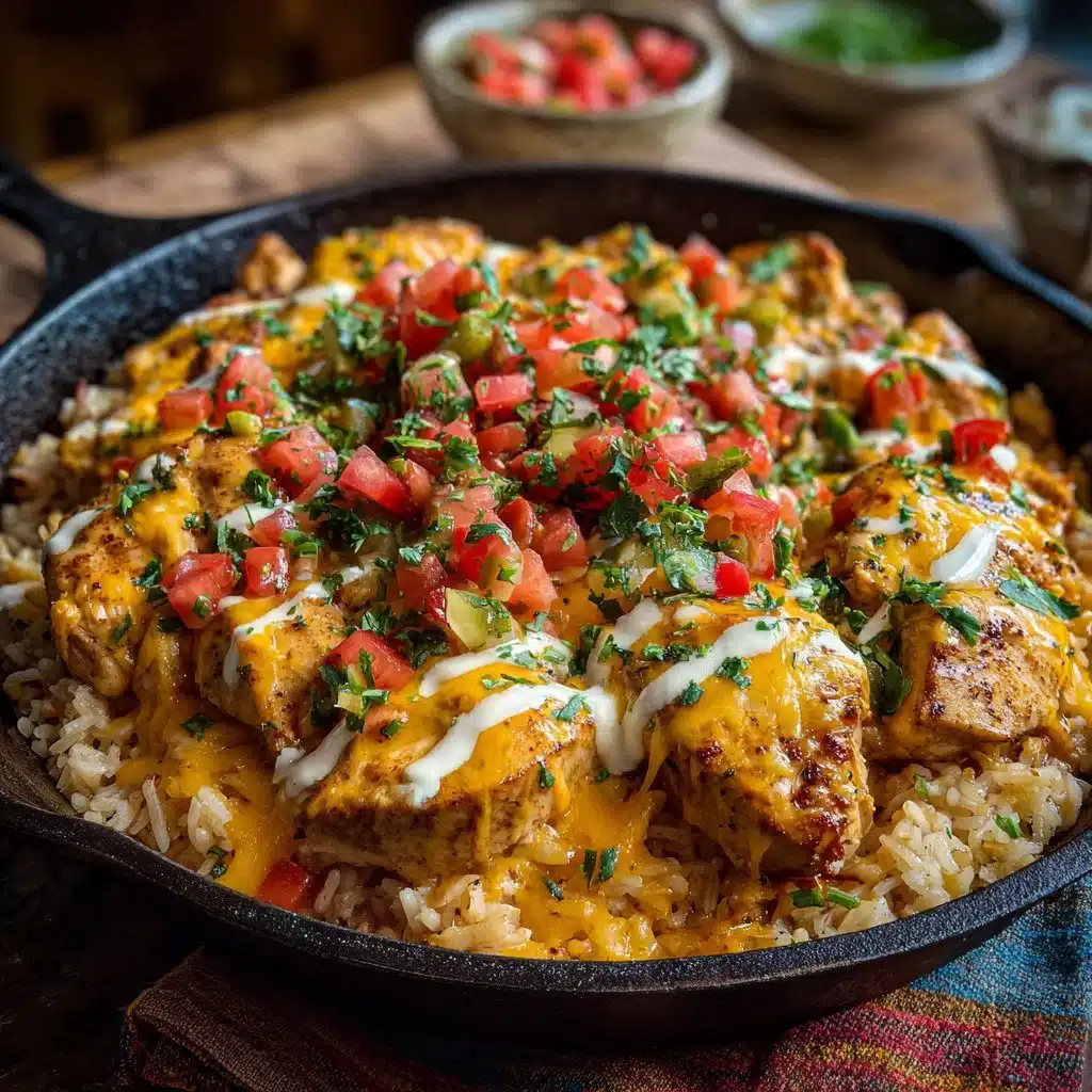 One-Pot Cheesy Southwest Chicken & Rice