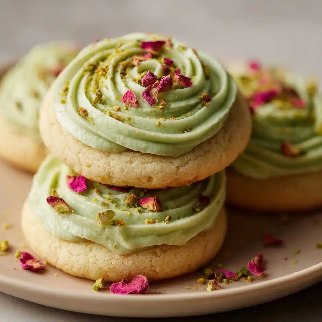 Pistachio Rose Cookies