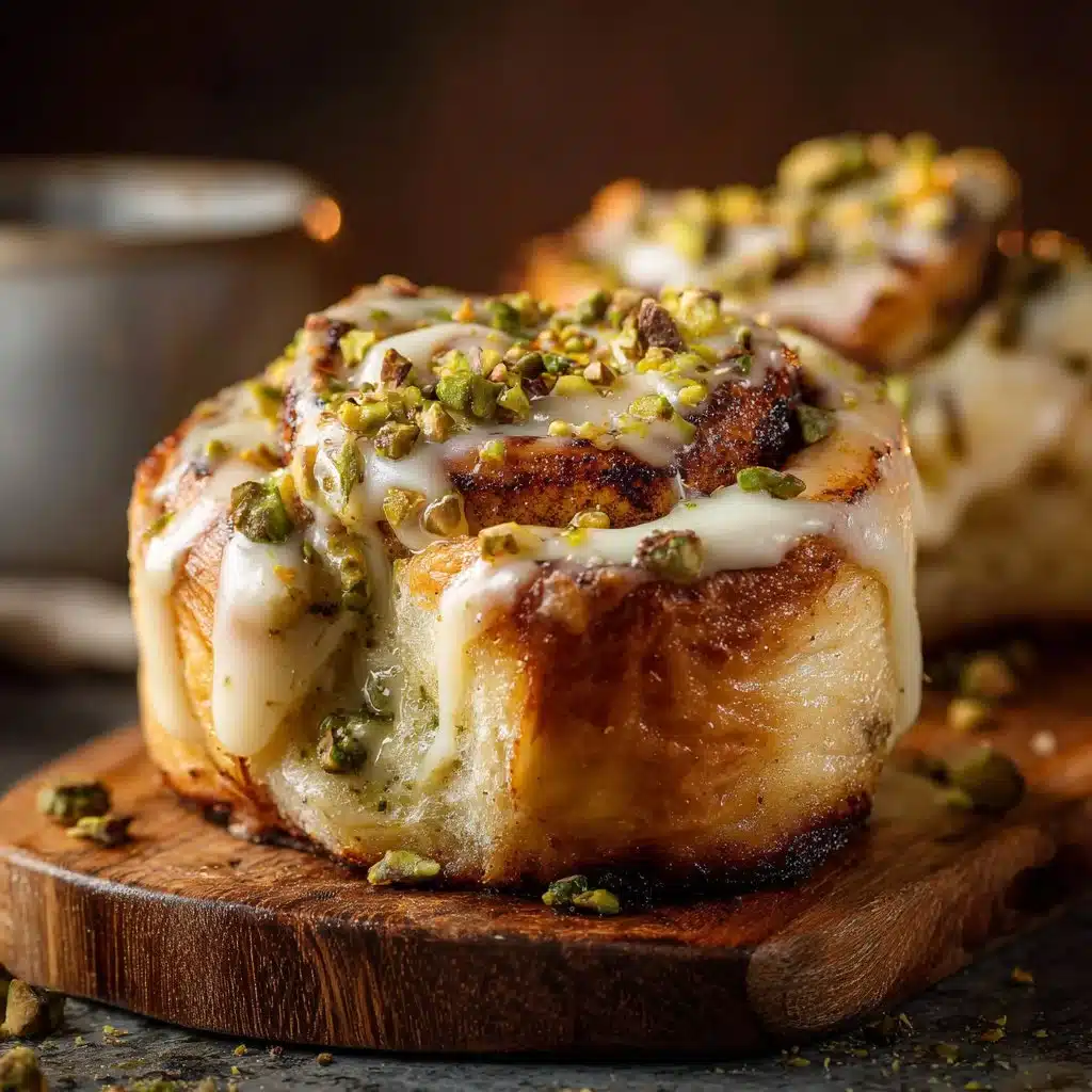 Small Batch Pistachio Cream Cinnamon Rolls