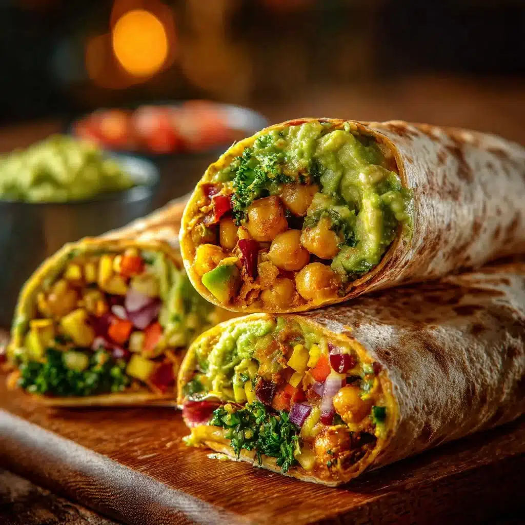 Spicy Chickpea and Avocado Wrap