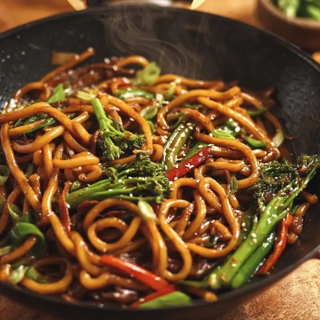 Spicy Udon Noodle Stir Fry