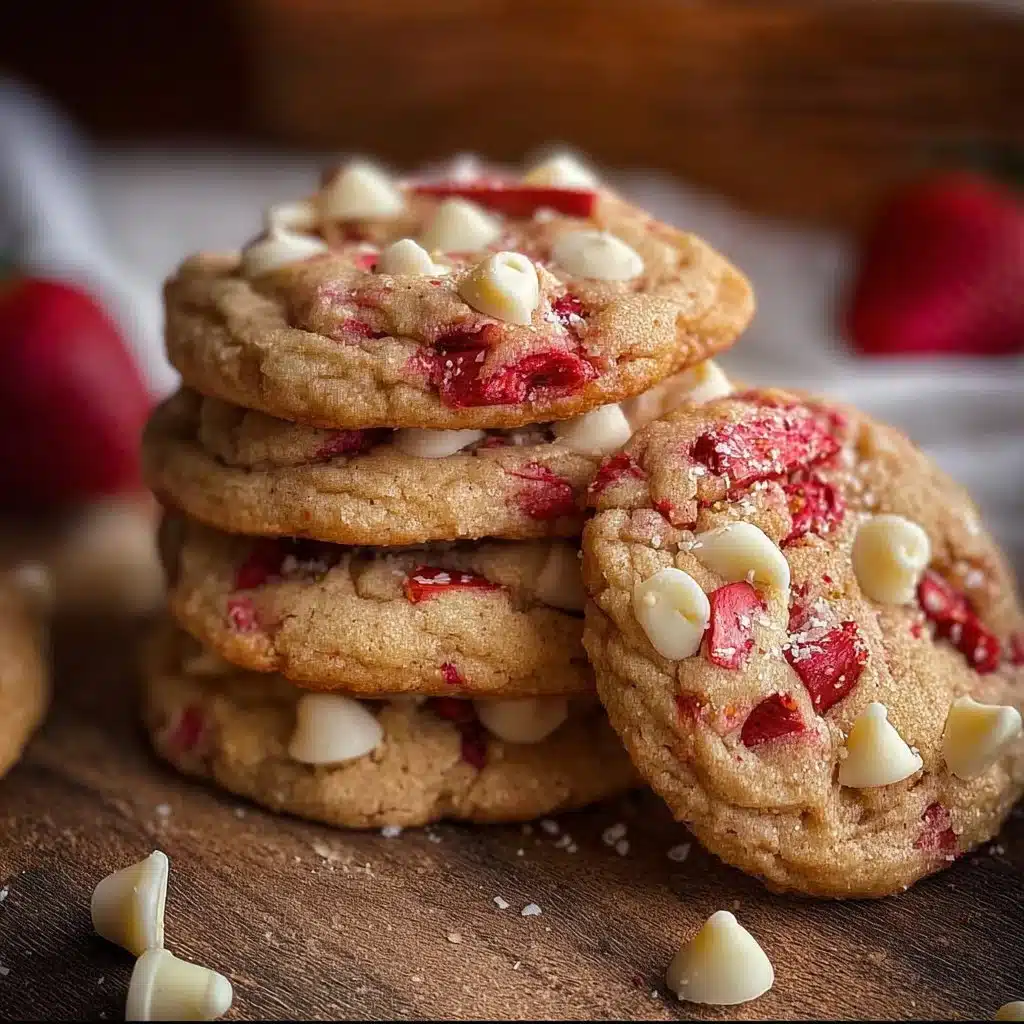 Irresistible Valentine’s Strawberry White Chocolate Cookies