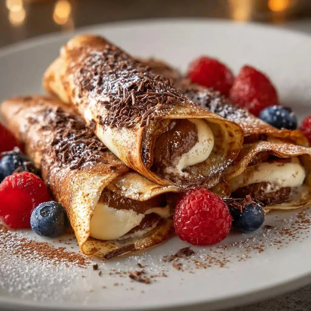 Tiramisu Stuffed Crepes
