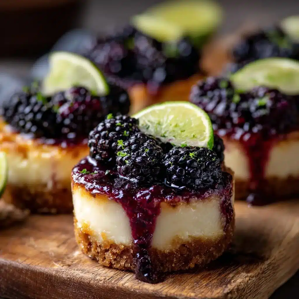 Blackberry Lime Cheesecake Cupcakes Recipe