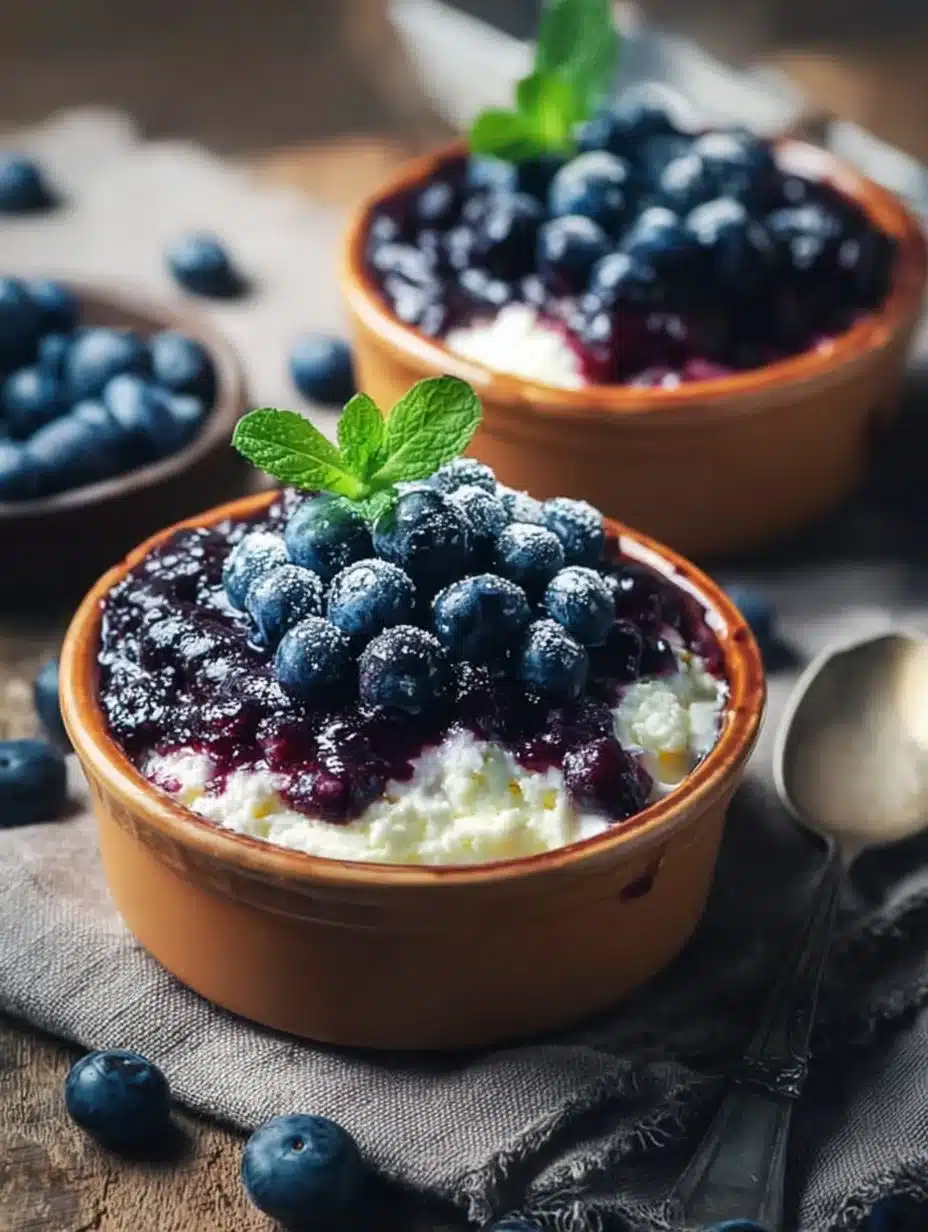 Blueberry Cottage Cheese Bowls