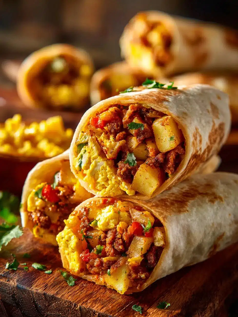 Chorizo Breakfast Burritos