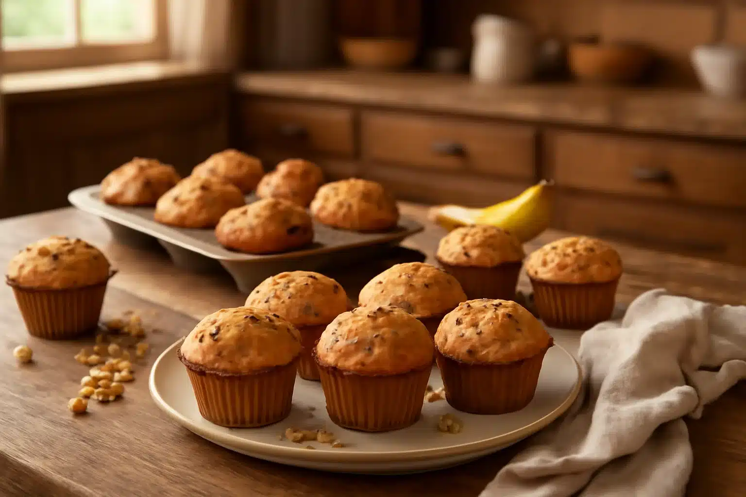 Delicious Banana Nut Muffins with Almond Flour You'll Love