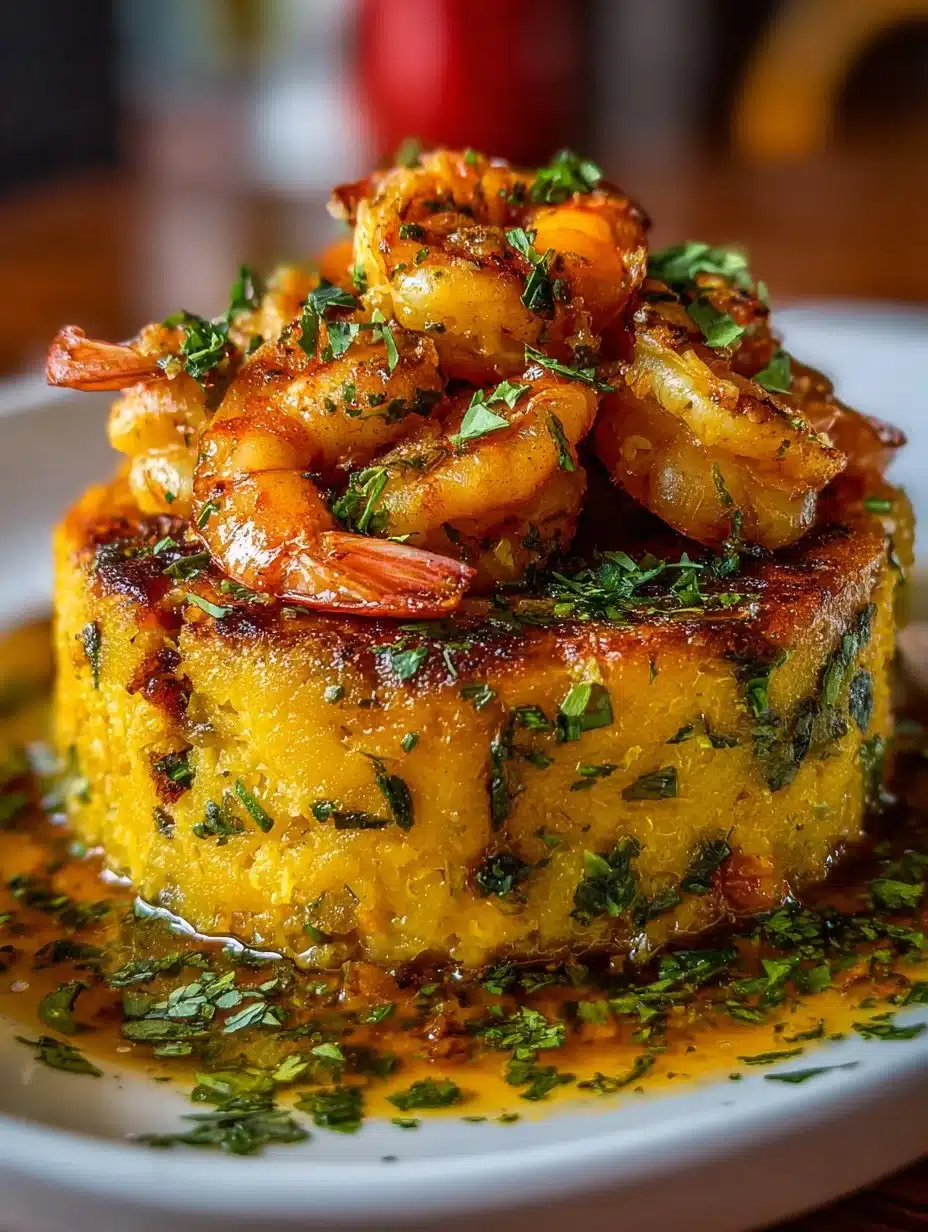Garlic Shrimp Mofongo