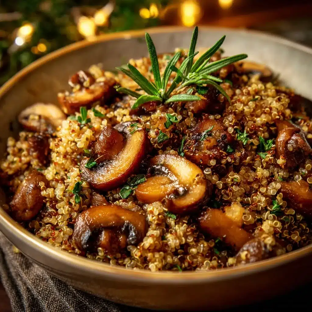 Garlicky Mushroom Quinoa