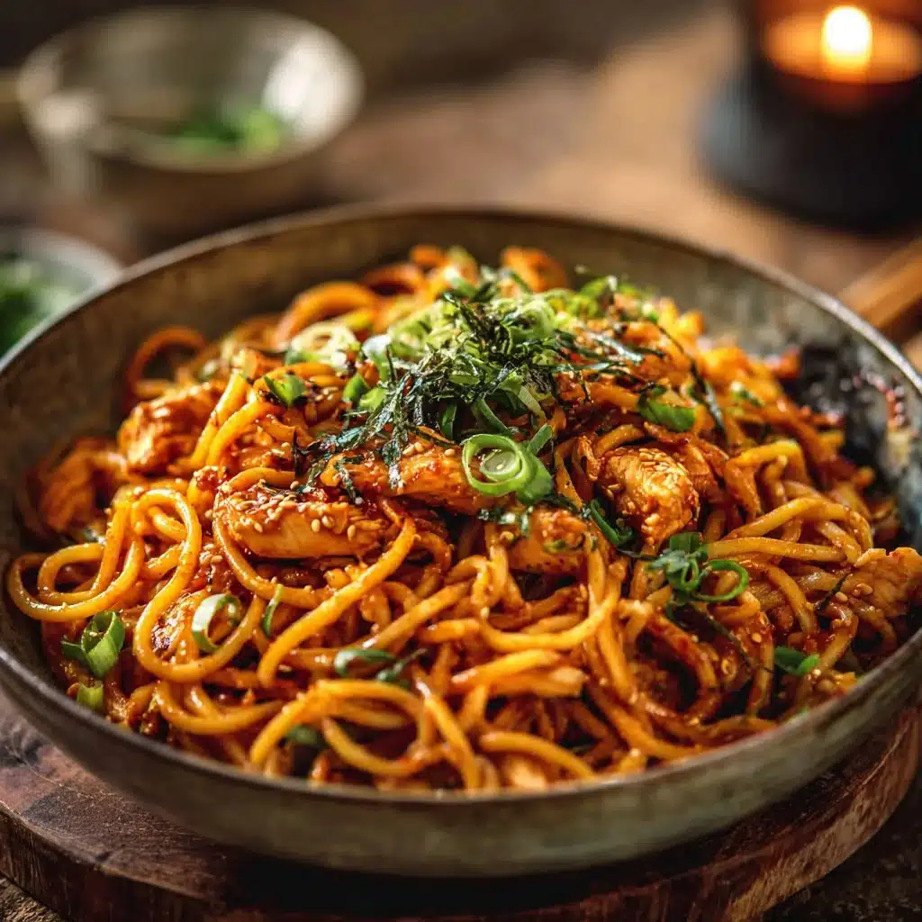 Gochujang Peanut Noodles with Chicken