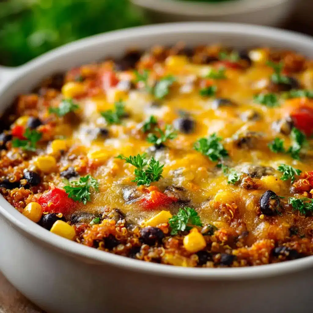 Healthy Quinoa & Black Bean Casserole