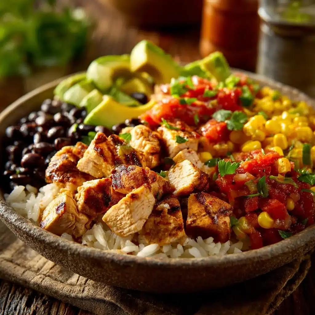High-Protein Chicken Burrito Bowl