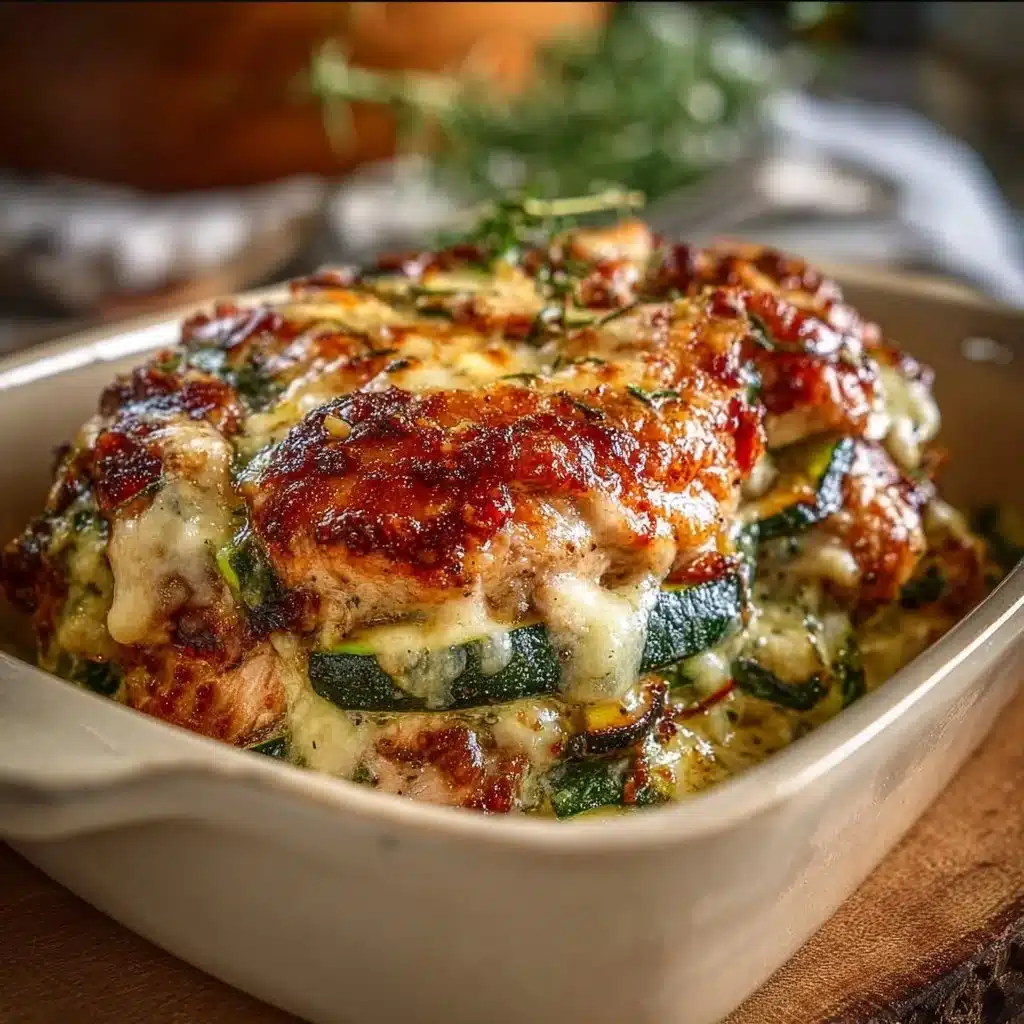 High Protein Chicken Zucchini Bake