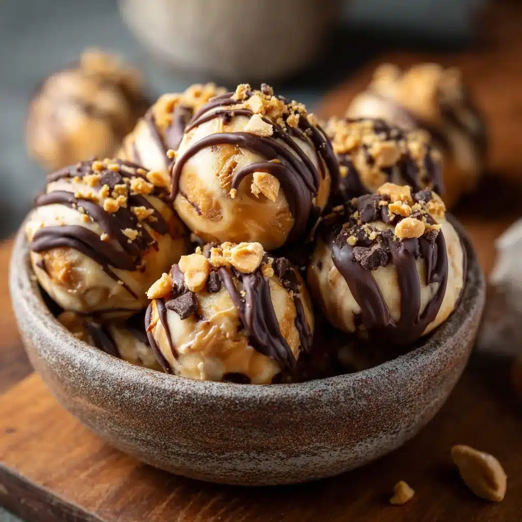 High Protein Frozen Peanut Butter Greek Yogurt Bites