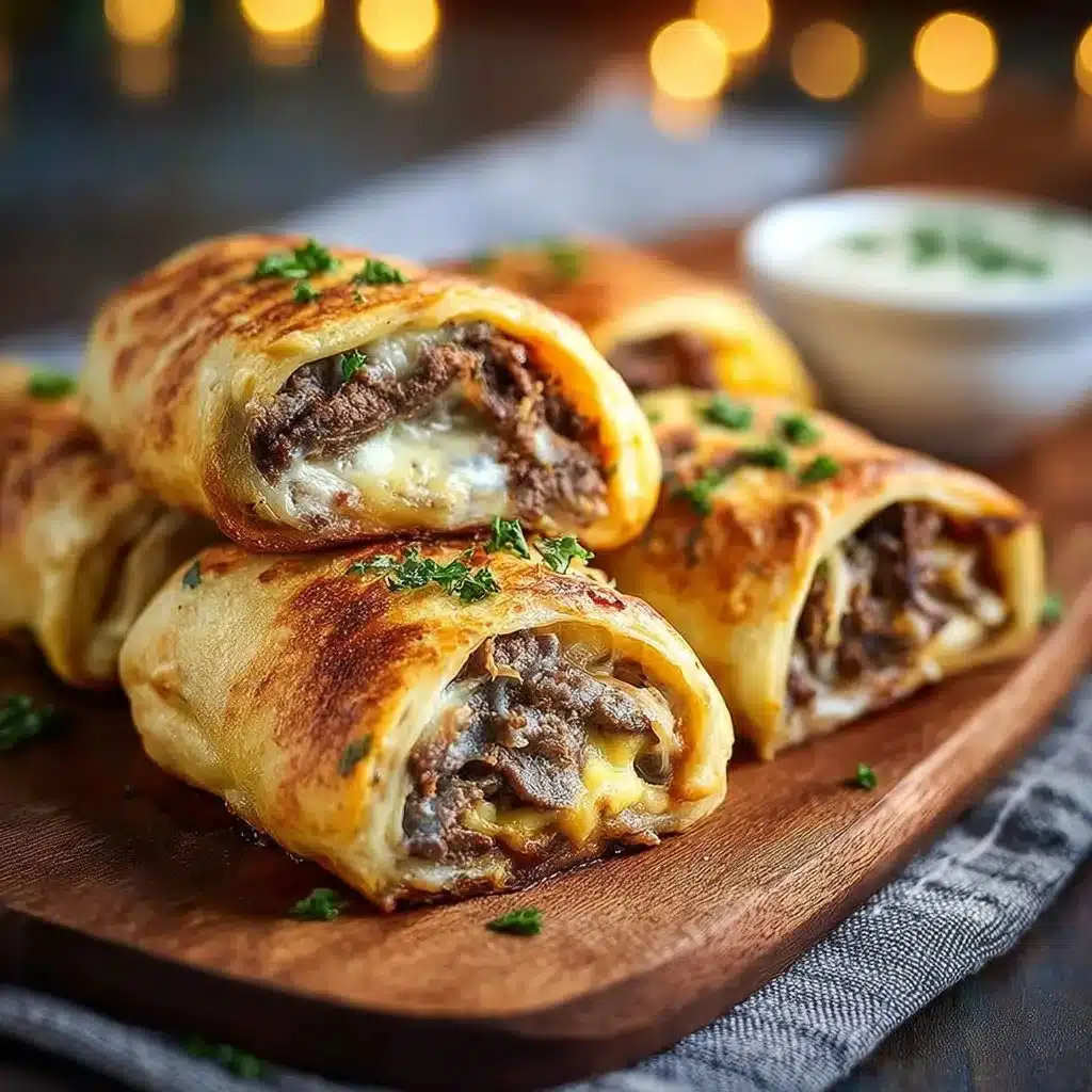 Keto Philly Cheesesteak Rolls