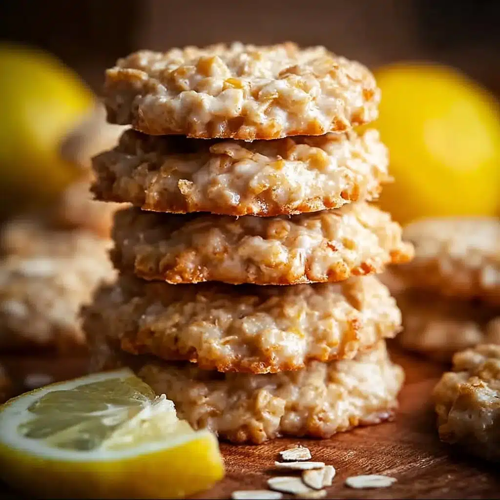 Lemon Oatmeal No-Bake Cookies